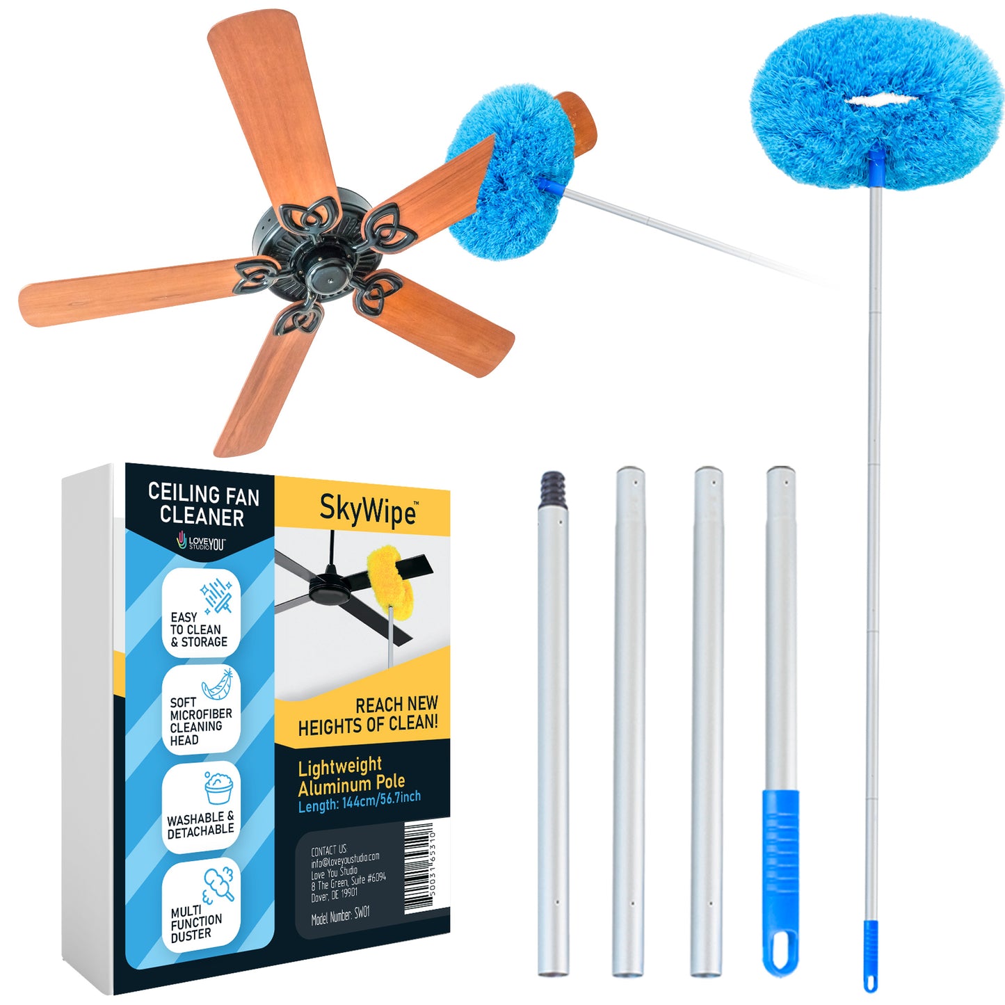 The ‘SkyWipe’ Ceiling Fan Cleaner