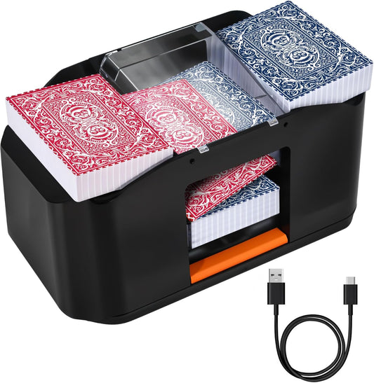 Automatic 2 Deck Card Game Shuffler