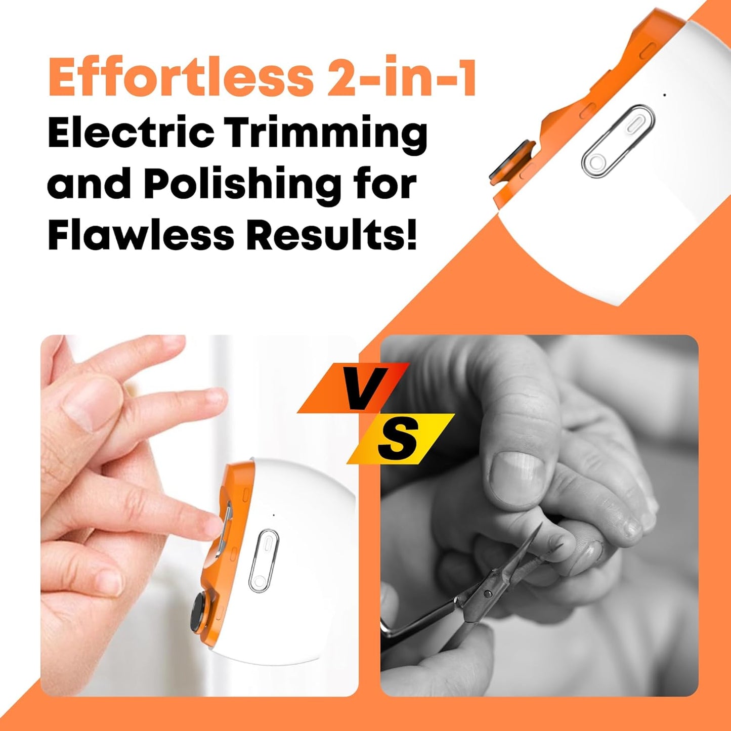 Electric Automatic Nail Clipper Trimmer