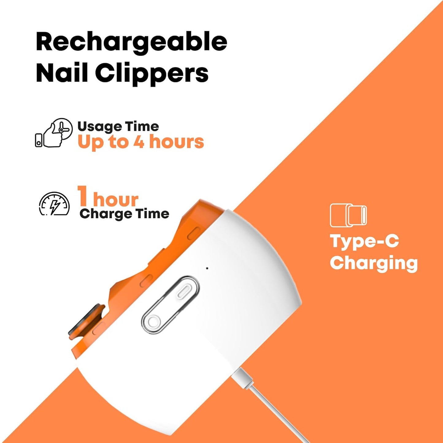 Electric Automatic Nail Clipper Trimmer