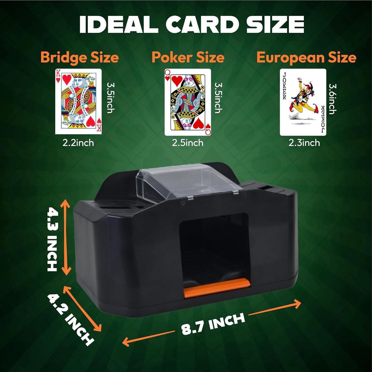 Automatic 2 Deck Card Game Shuffler
